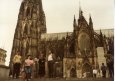 Colonia. En la Catedral, José Antonio Arana, su mujer y sus hijos Ander y Olatz. Klaus Niebel